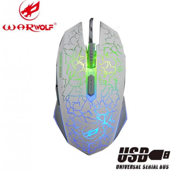 烽火狼 有线电竞办公静音鼠标usb