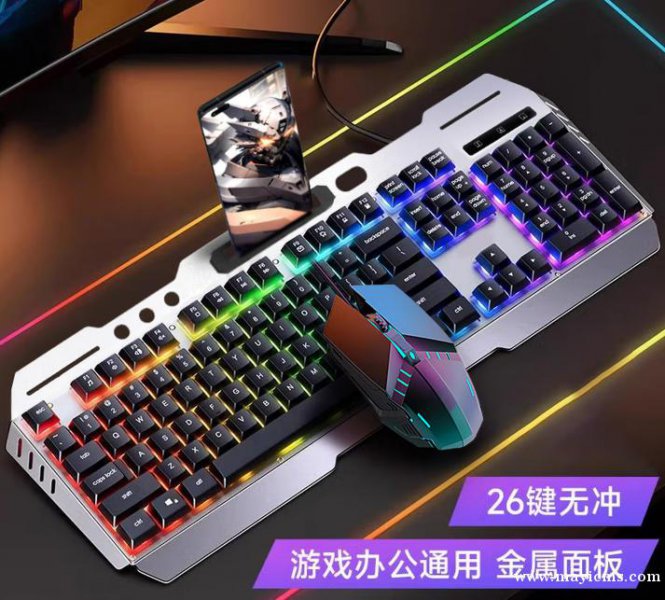 黑暗武士有线键盘电竞游戏键盘