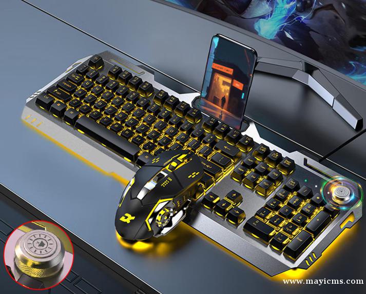 黑暗武士电脑键盘鼠标套装有线键盘