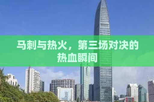马刺与热火，第三场对决的热血瞬间